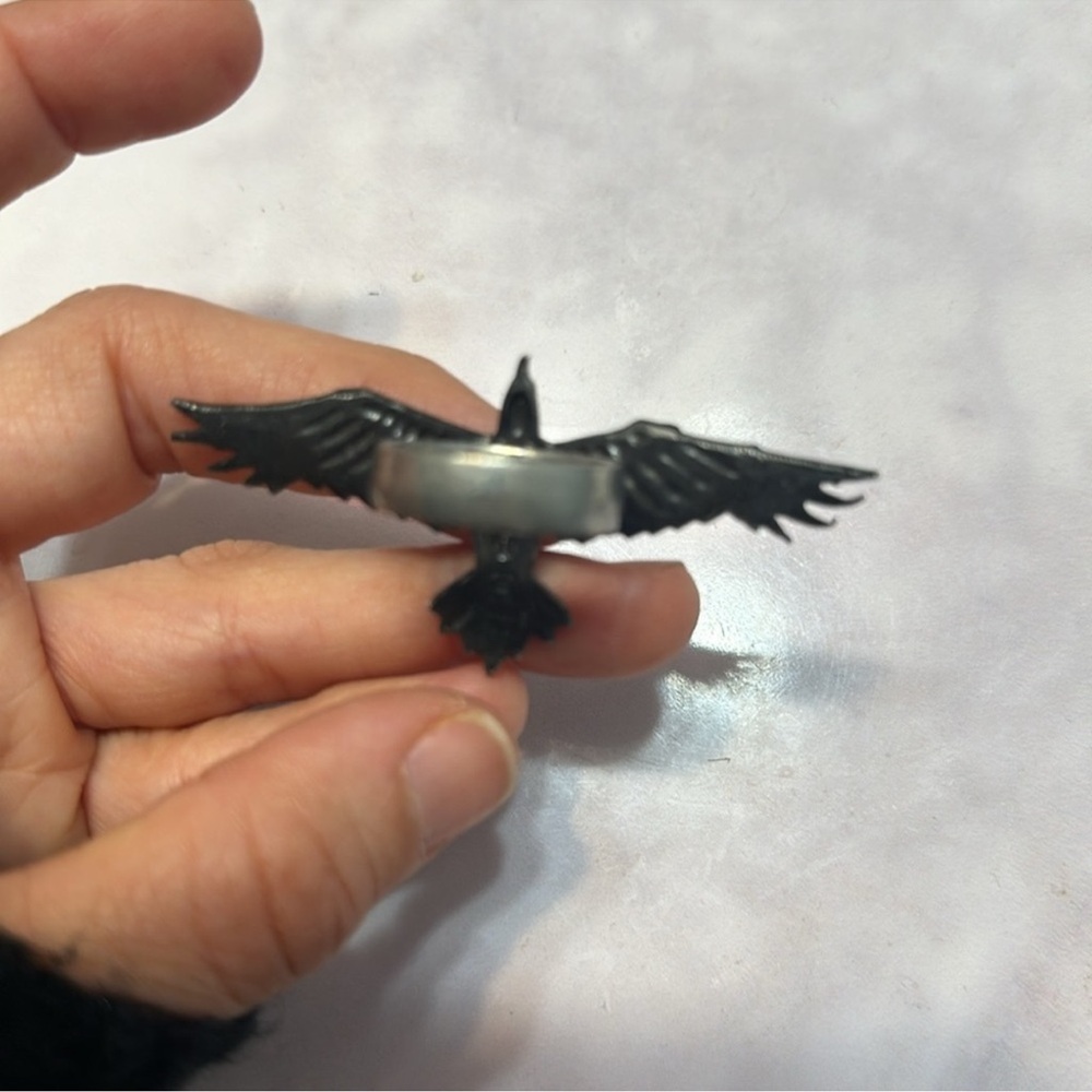 Alchemy Gothic Raven Ring 8 - Picture 4 of 13